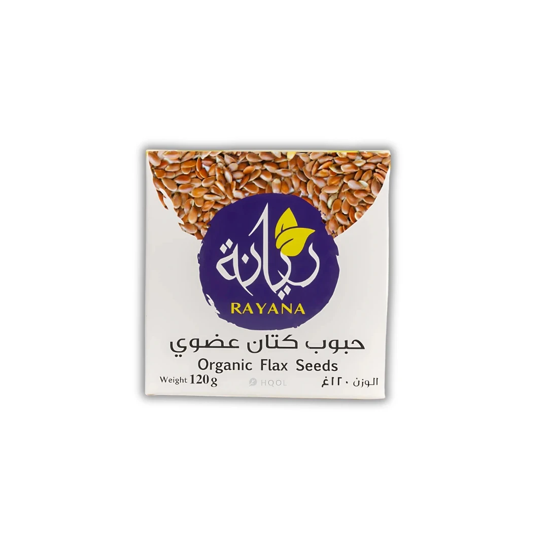 بذور الكتان عضوي 120 جرام - مزرعة الريانة